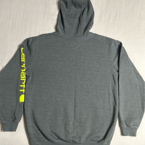 Carhartt Men's Charcoal Hoodie - Picture 2 of 4